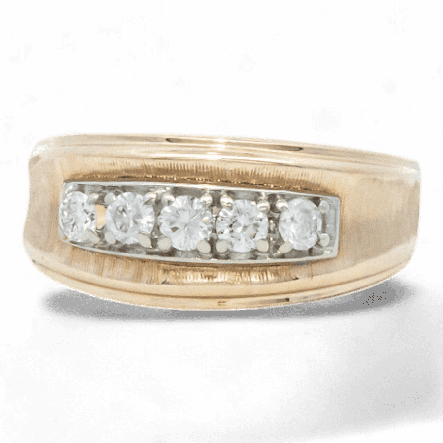  14k Yellow Gold Ring with 0.50 Carats of Diamonds