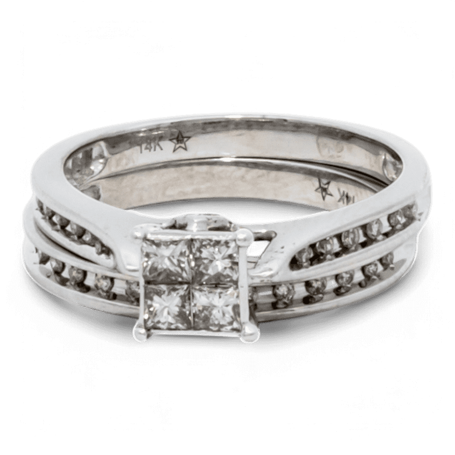  14k Yellow Gold Ring with 0.68 Carats of Diamonds