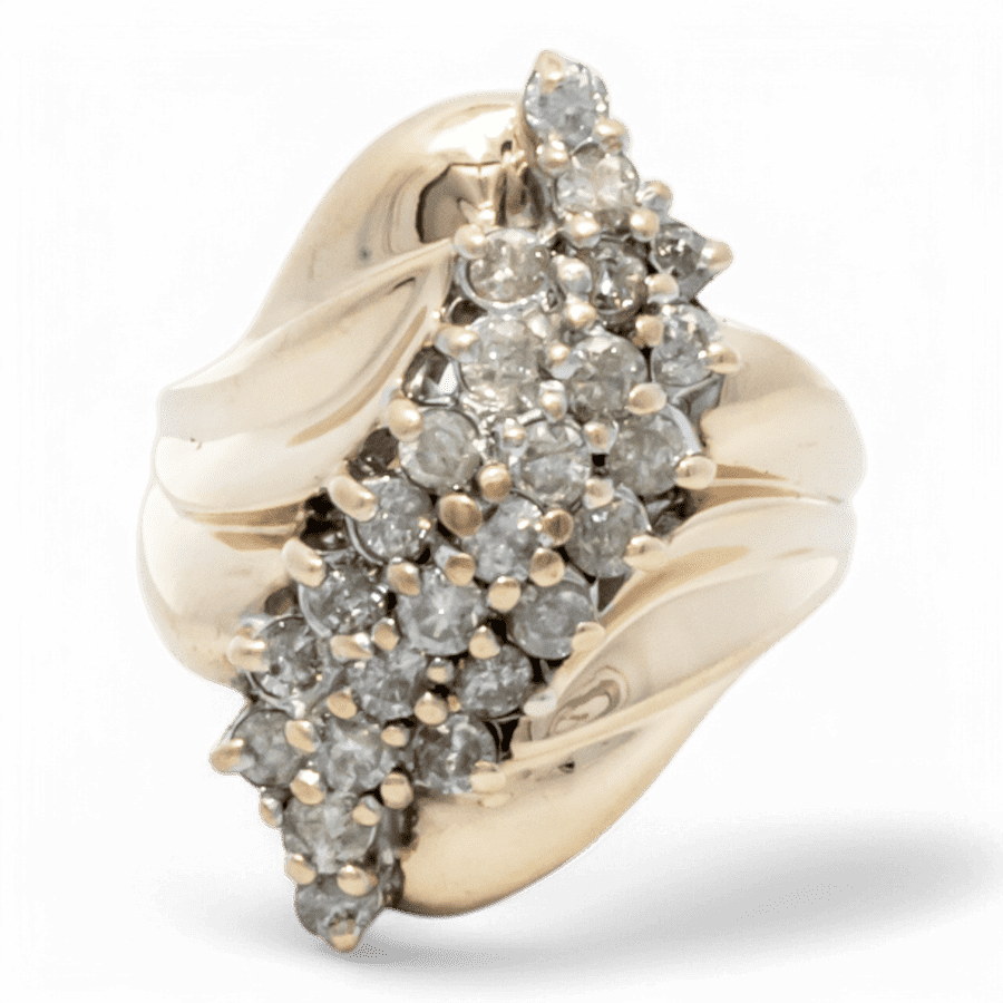  10k Yellow Gold Ring with 1.13 Carats of Diamonds