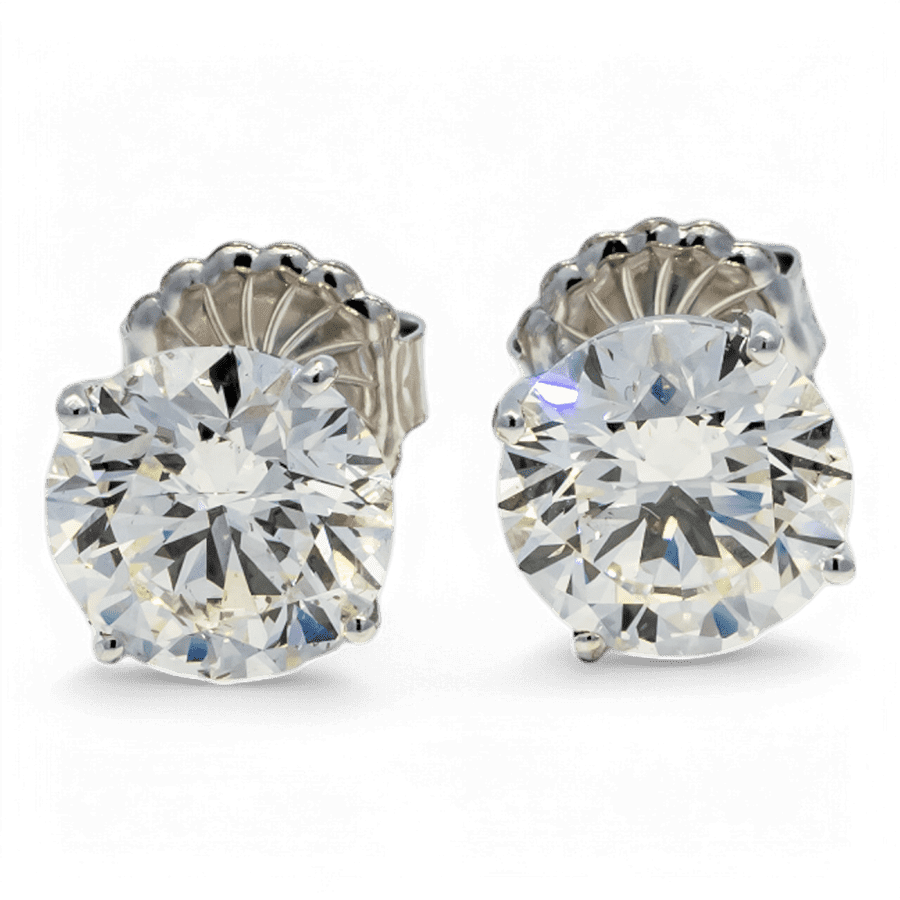  EARRING14K White Gold 8.22CTW  
