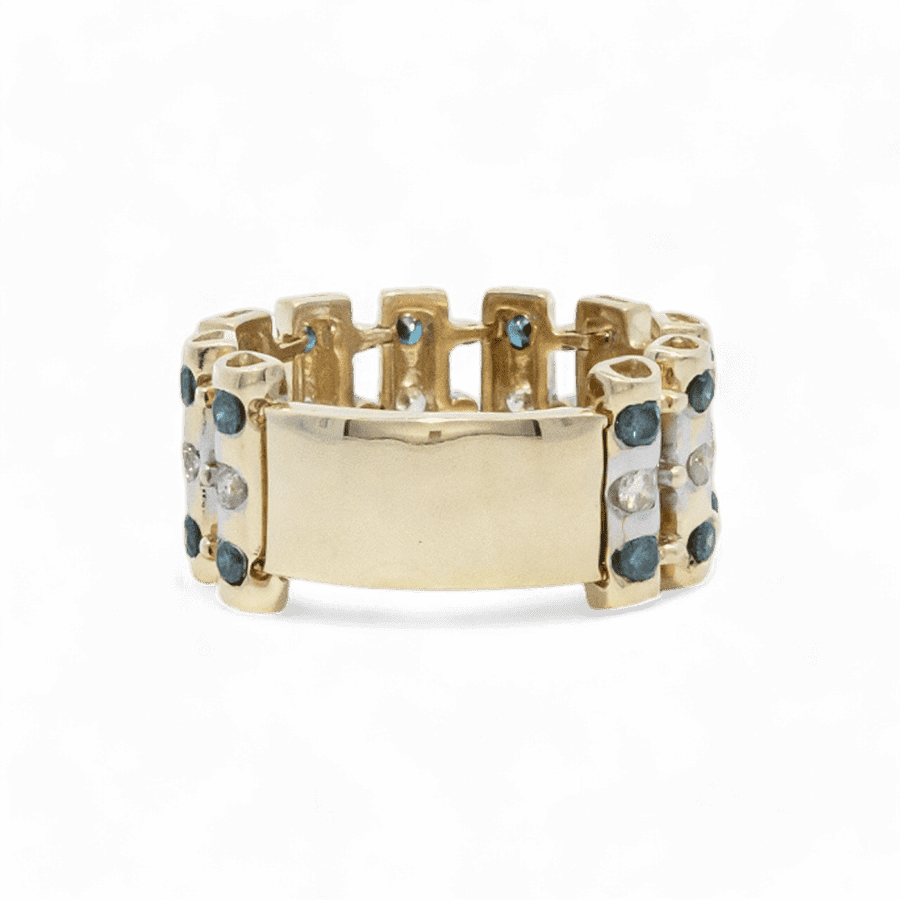  Ring 14K Yellow Gold With 1.16 Carats Of Diamonds