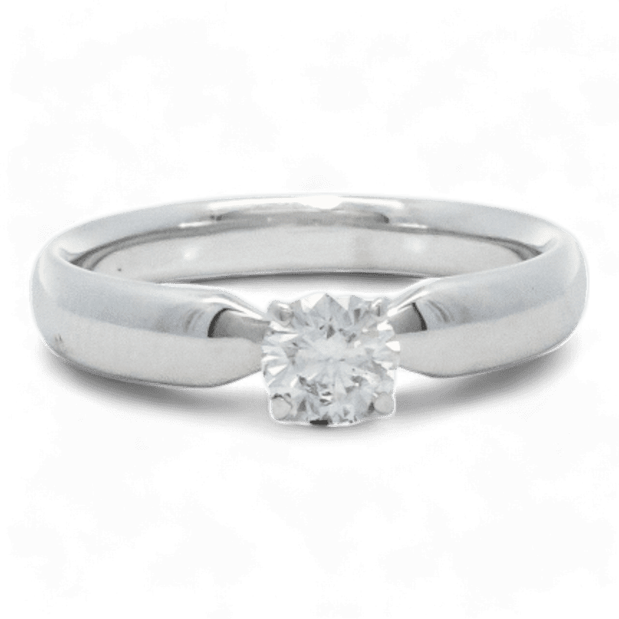  14k White Gold Ring with 0.33 Carats of Diamonds