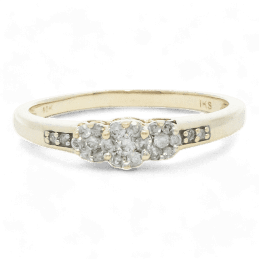  10k Yellow Gold Ring with 0.35 Carats of Diamonds