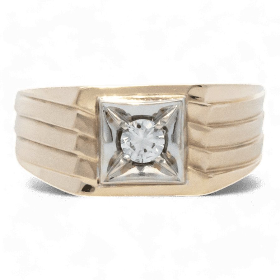  10k Yellow Gold Ring with 0.25 Carats of Diamonds