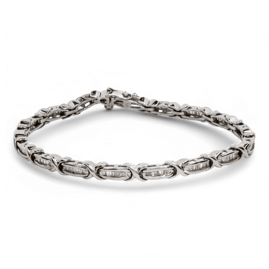  10k Yellow Gold Bracelet with 1.19 Carats of Diamonds