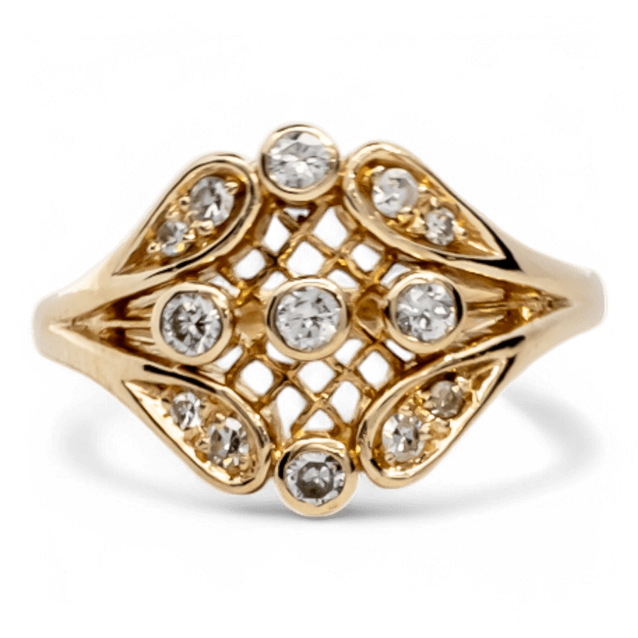  14k White Gold Ring with 0.49 Carats of Diamonds