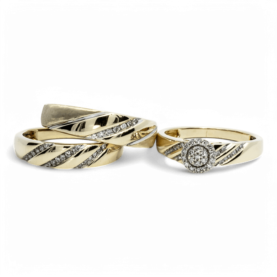  10k White Gold Ring with 0.65 Carats of Diamonds