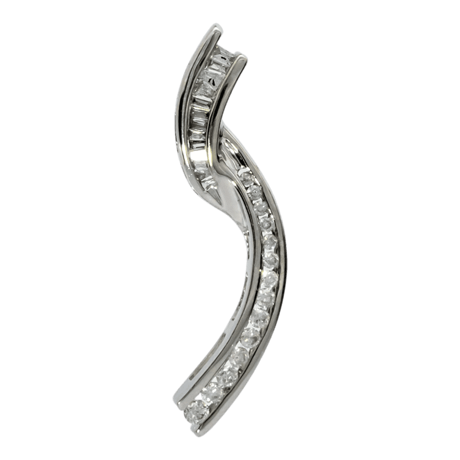  10k Yellow Gold Pendant with 0.76 Carats of Diamonds