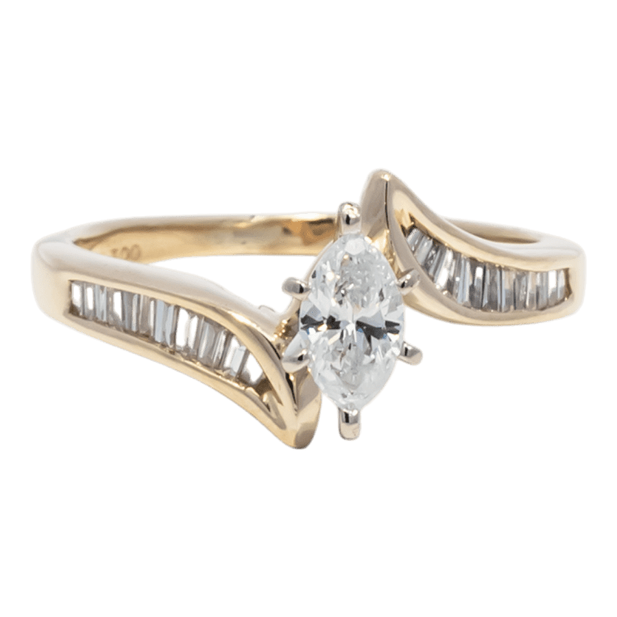  RING14K Yellow Gold1.22CTW SIZE 6.5