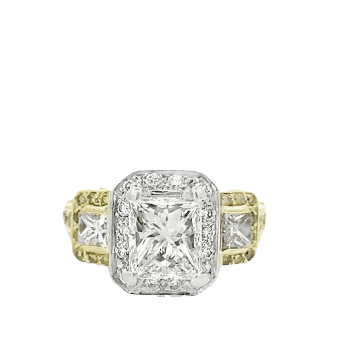 Picture of  RING 18K TWO TONED 85 DIAMONDS