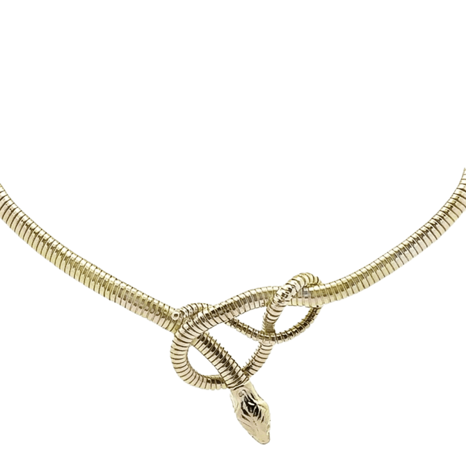  NECKLACE SNAKE 18K YELLOW GOLD
