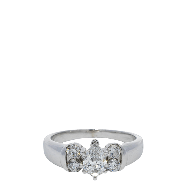 Picture of  Ring 14k White Gold 5 Diamonds