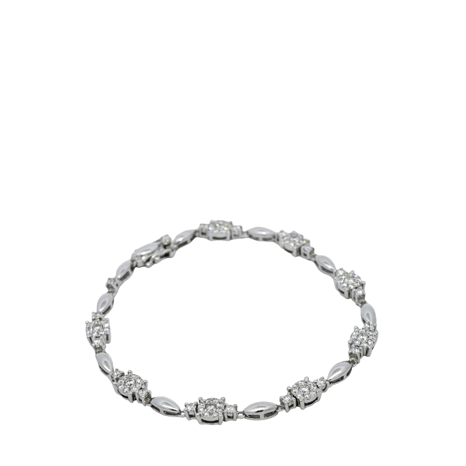 Picture of  Bracelet 14k White Gold 193 Diamonds