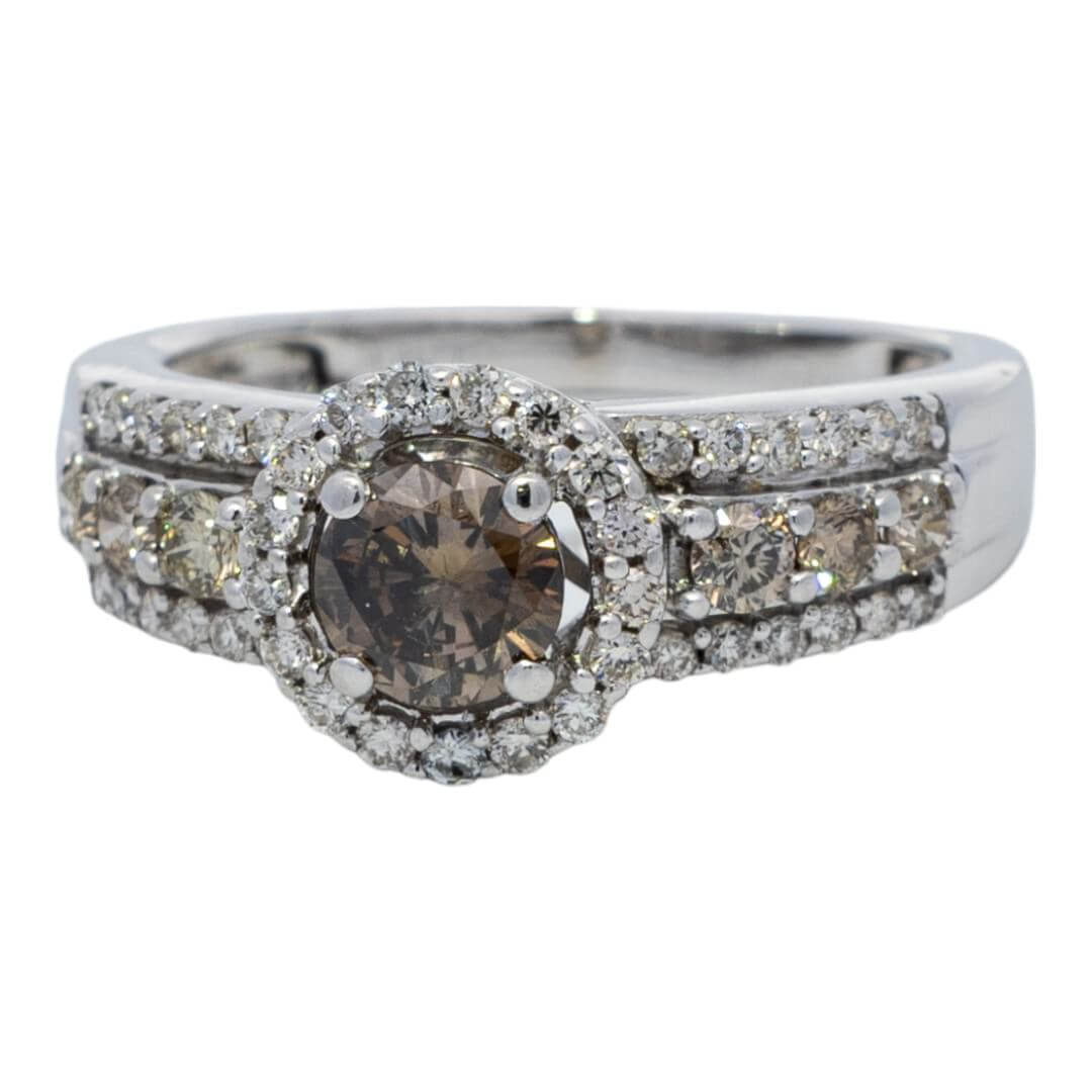 Picture of  Ring 14k White Gold 48 Diamonds