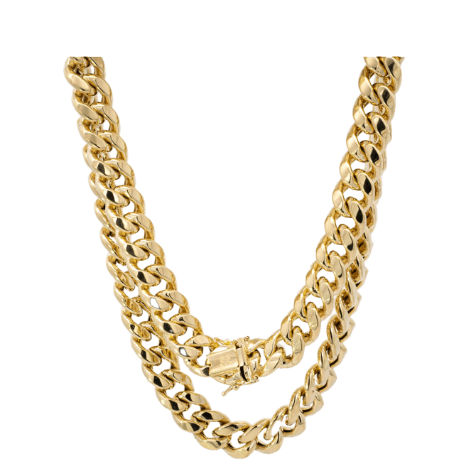 Picture of  Chain 14k Yellow Gold Cuban Style