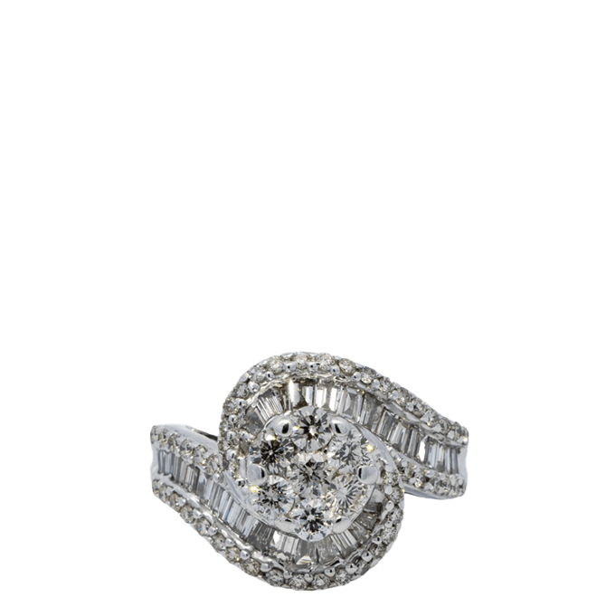 Picture of  Ring 14k White Gold 87 Diamonds
