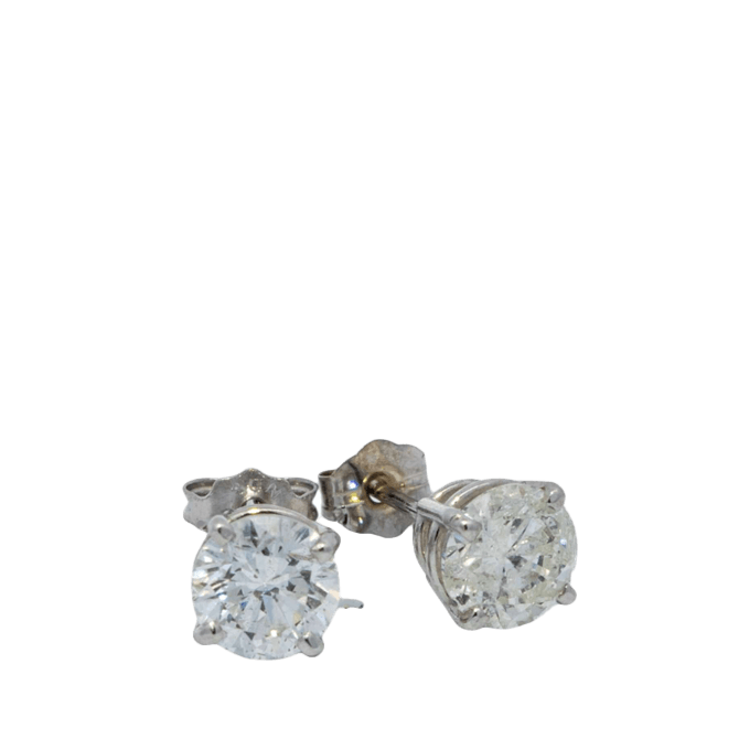 Picture of  Earrings 14k White Gold 2 Diamonds
