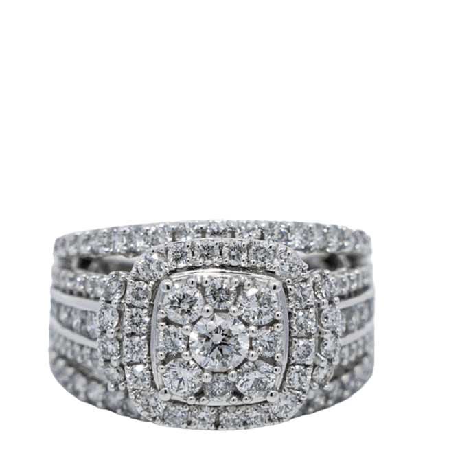 Picture of  Ring 10k White Gold 107 Diamonds