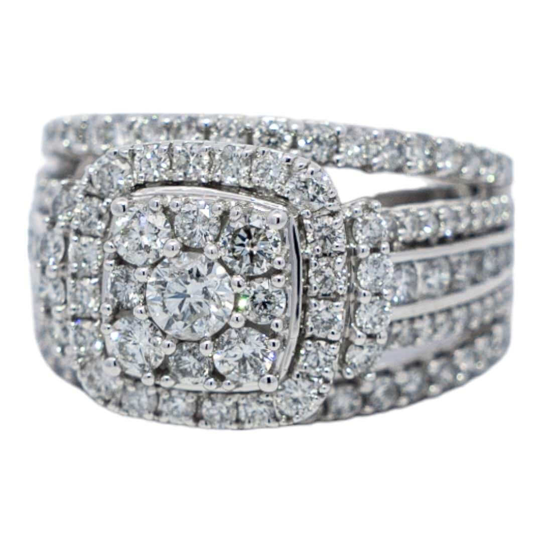 Picture of  Ring 10k White Gold 107 Diamonds