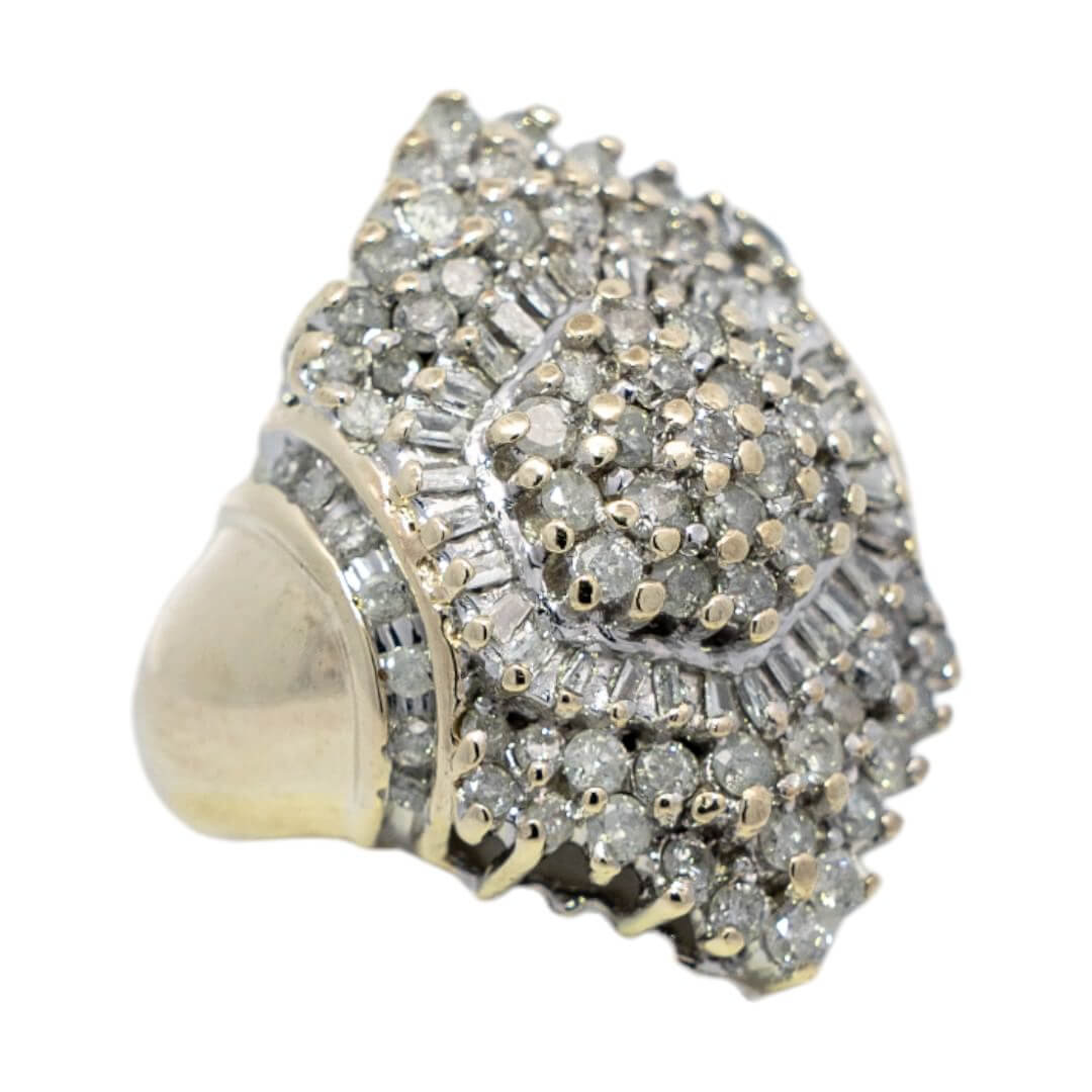 Picture of  Ring 10k Yellow Gold 107 Diamonds
