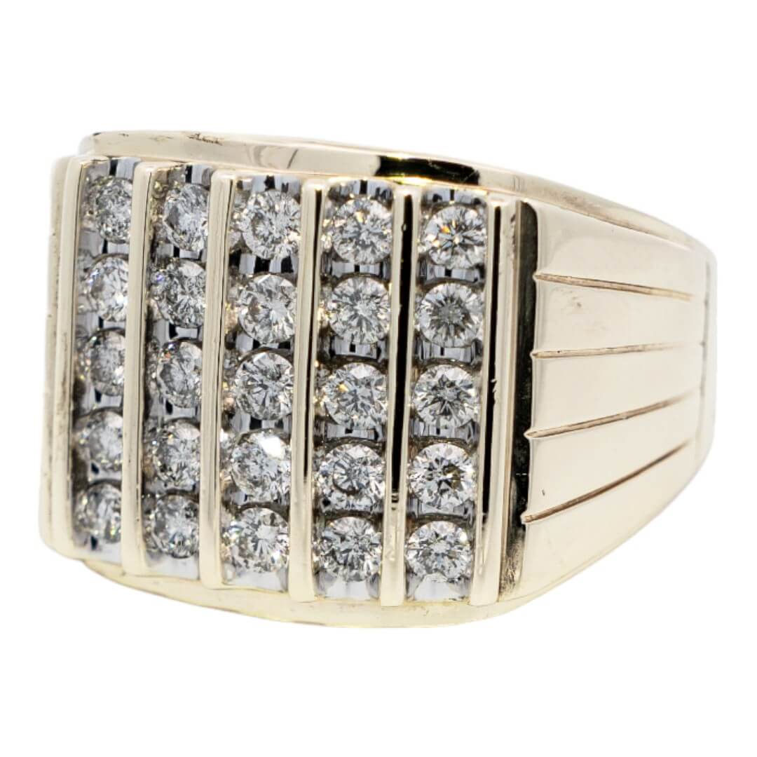 Picture of  Ring 10k Yellow Gold 25 Diamonds