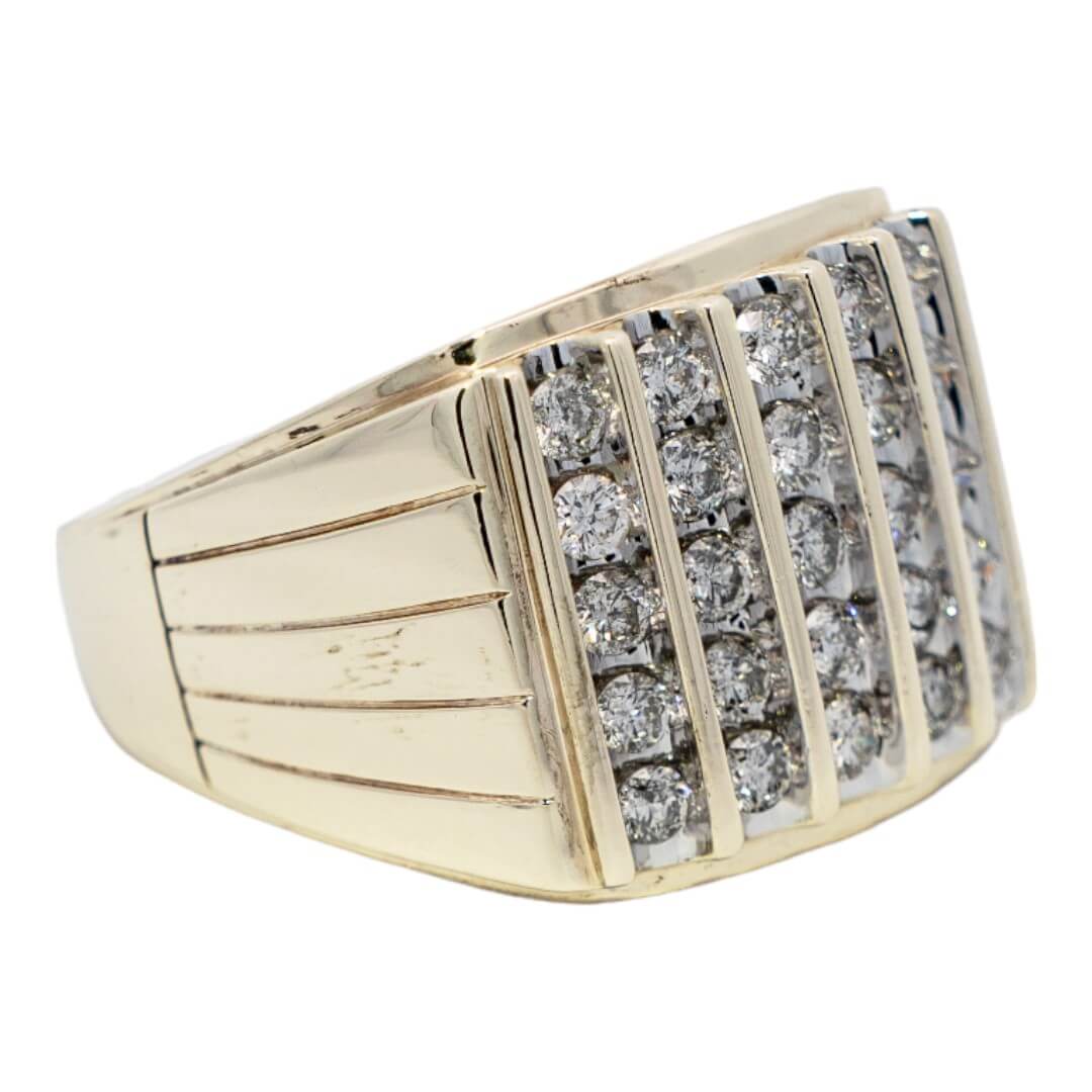 Picture of  Ring 10k Yellow Gold 25 Diamonds