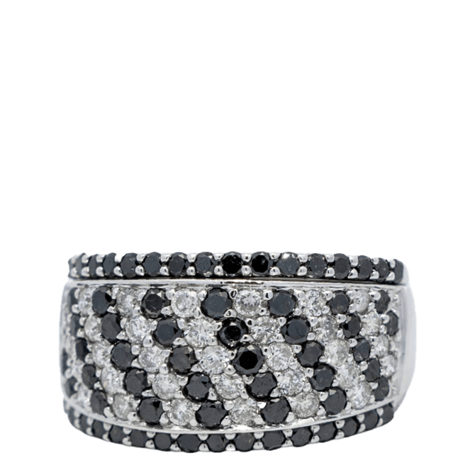 Picture of  Ring 14k White Gold 99 Diamonds