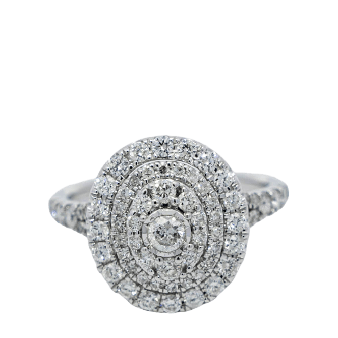  Ring 14k White gold 71 Diamonds