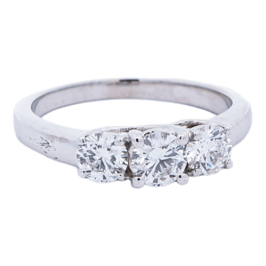  Ring 14k White gold 3 Diamonds