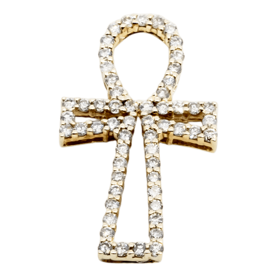  10k Yellow Gold Pendant with 0.34 Total Carats of Diamonds 
