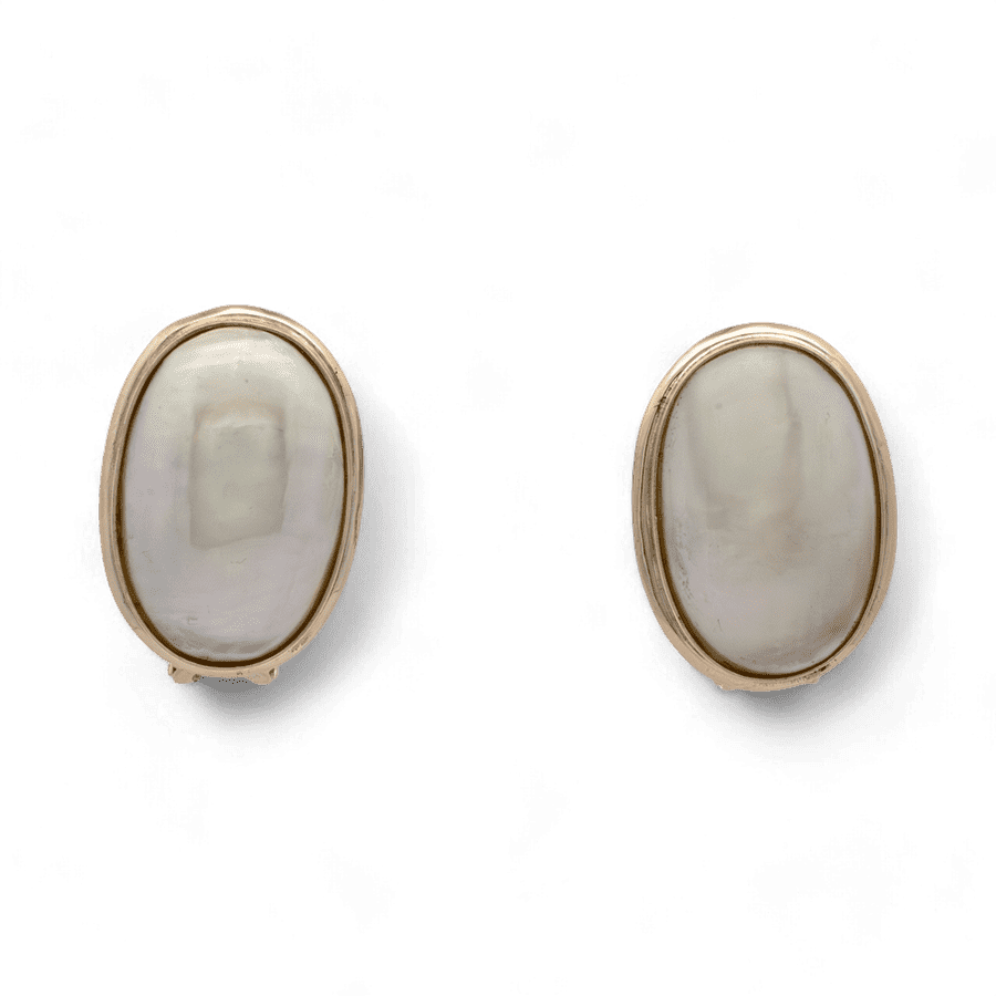  SYN OFPEA EARRINGS 14KYG 4.9DWT