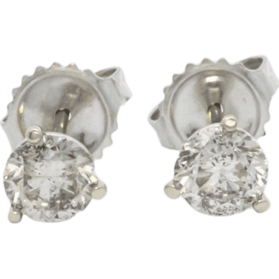  EARRINGS 2DIAS 1.08CTW 14KWG 0.7
