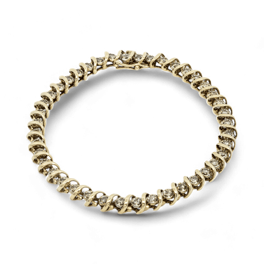  BRACELET 42DIAS 2.10CTW 10KYG 6.