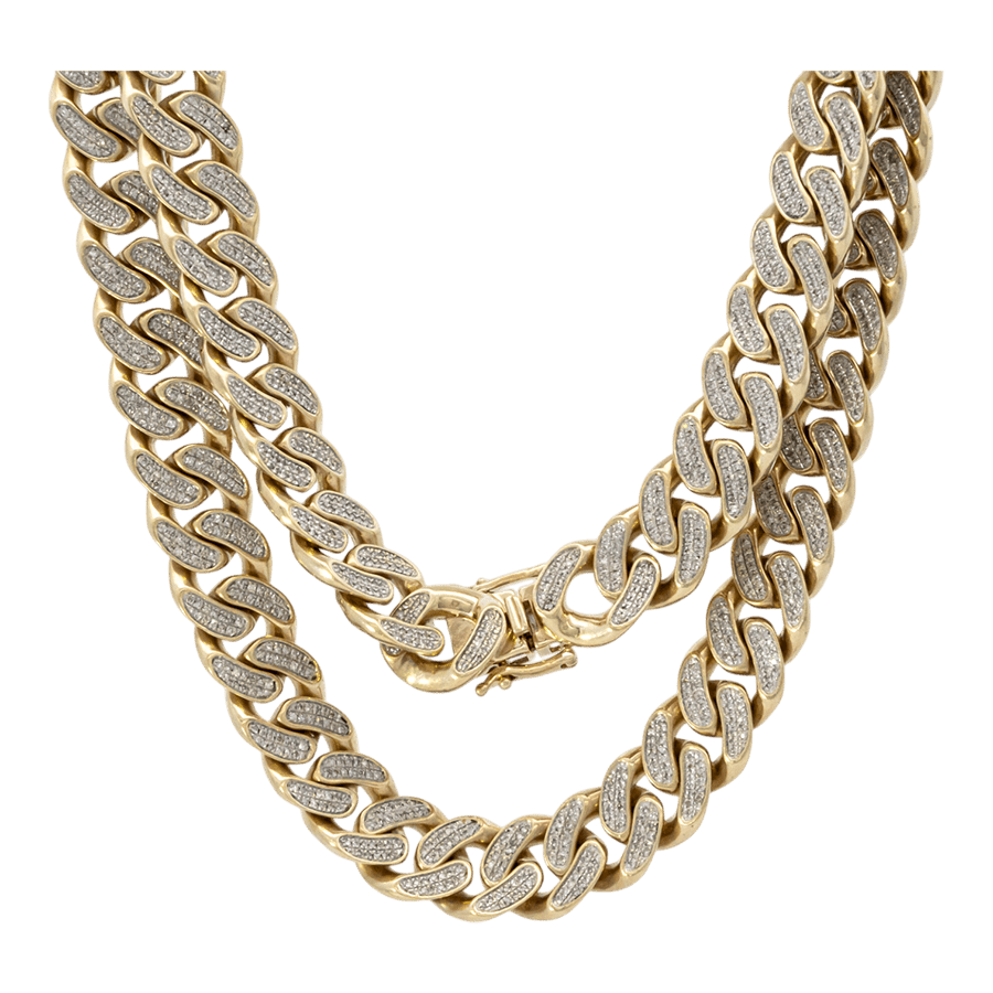  14k Yellow Gold Necklace with 5.83 Carats of Diamonds