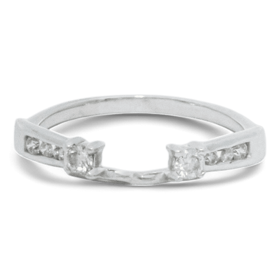  18k White Gold Ring with 0.28 Carats of Diamonds