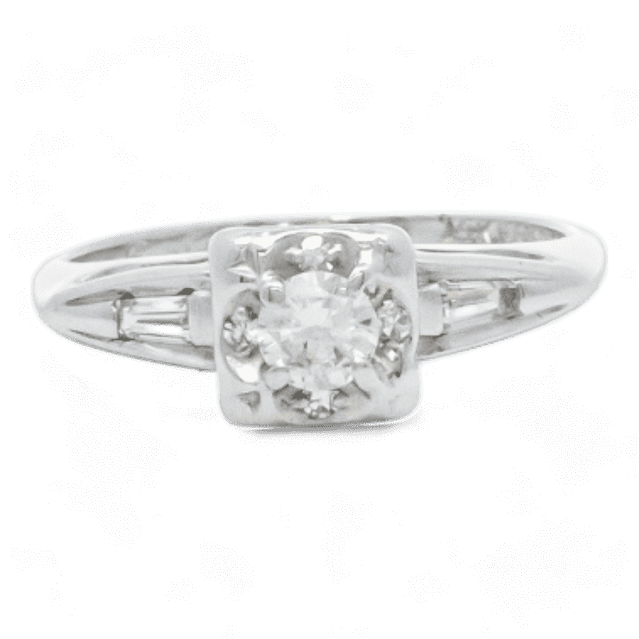  14k Yellow Gold Ring with 0.25 Carats of Diamonds