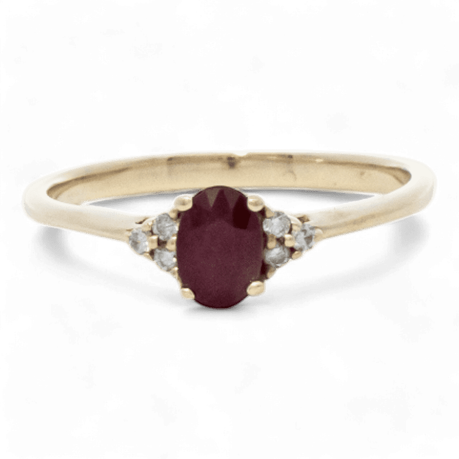  14k White Gold Ring with 0.06 Carats of Diamonds