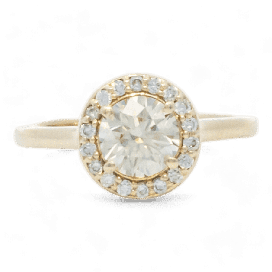  14k Yellow Gold Ring with 1.13 Carats of Diamonds