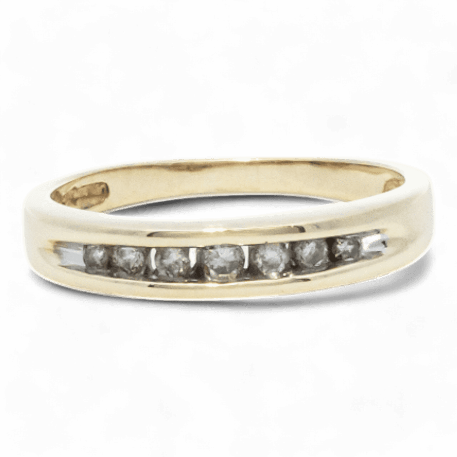  10k Yellow Gold Ring with 0.17 Carats of Diamonds