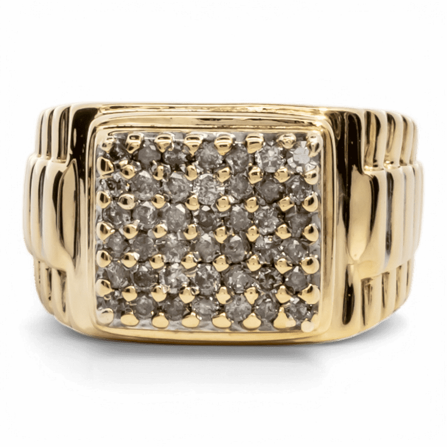  10k Yellow Gold Ring with 1.05 Carats of Diamonds