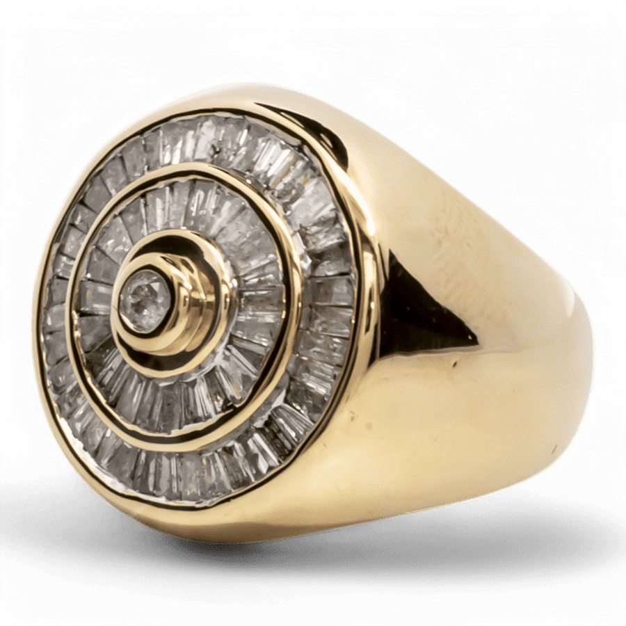  14k Yellow Gold Ring with 2.05 Carats of Diamonds