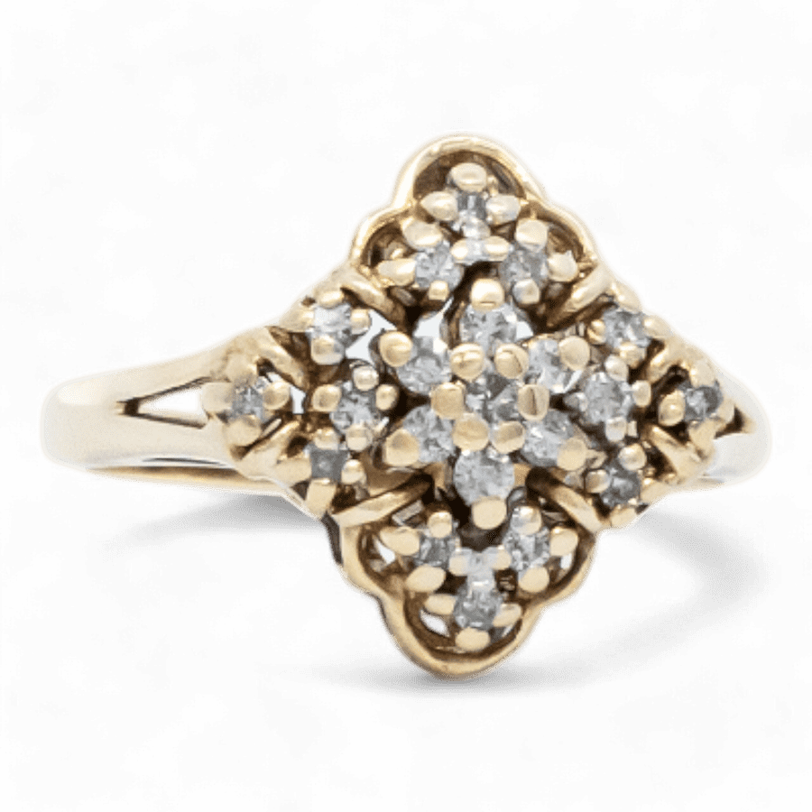  10k Yellow Gold Ring with 0.28 Carats of Diamonds