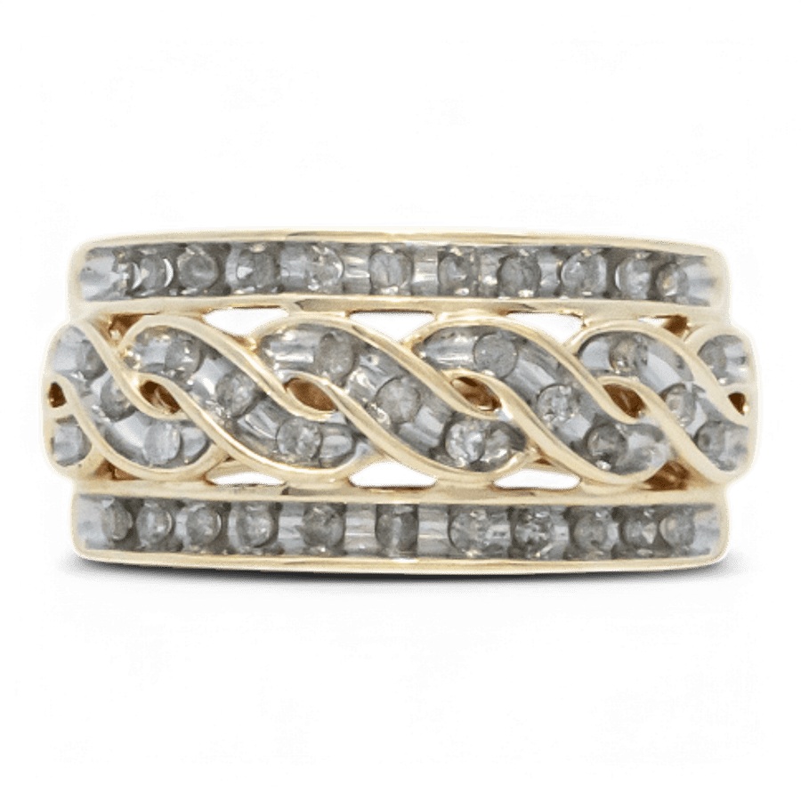  10k Yellow Gold Ring with 0.42 Carats of Diamonds
