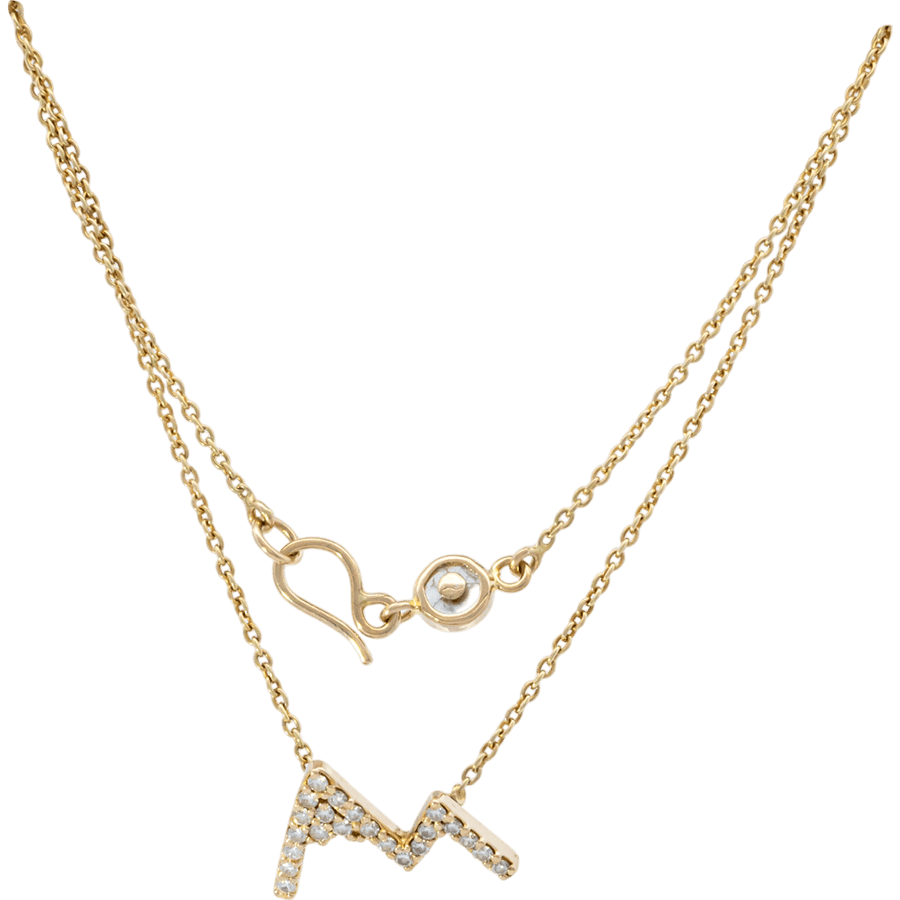  14k Yellow Gold Necklace with 0.44 Carats of Diamonds