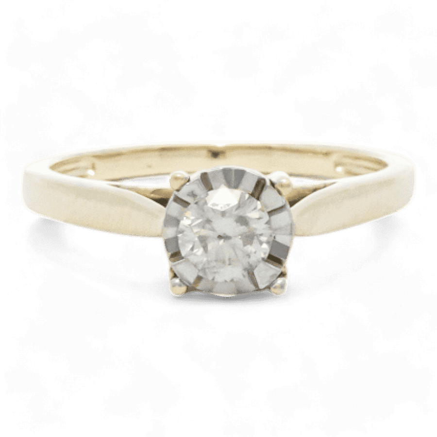  10k Yellow Gold Ring with 0.52 Carats of Diamonds