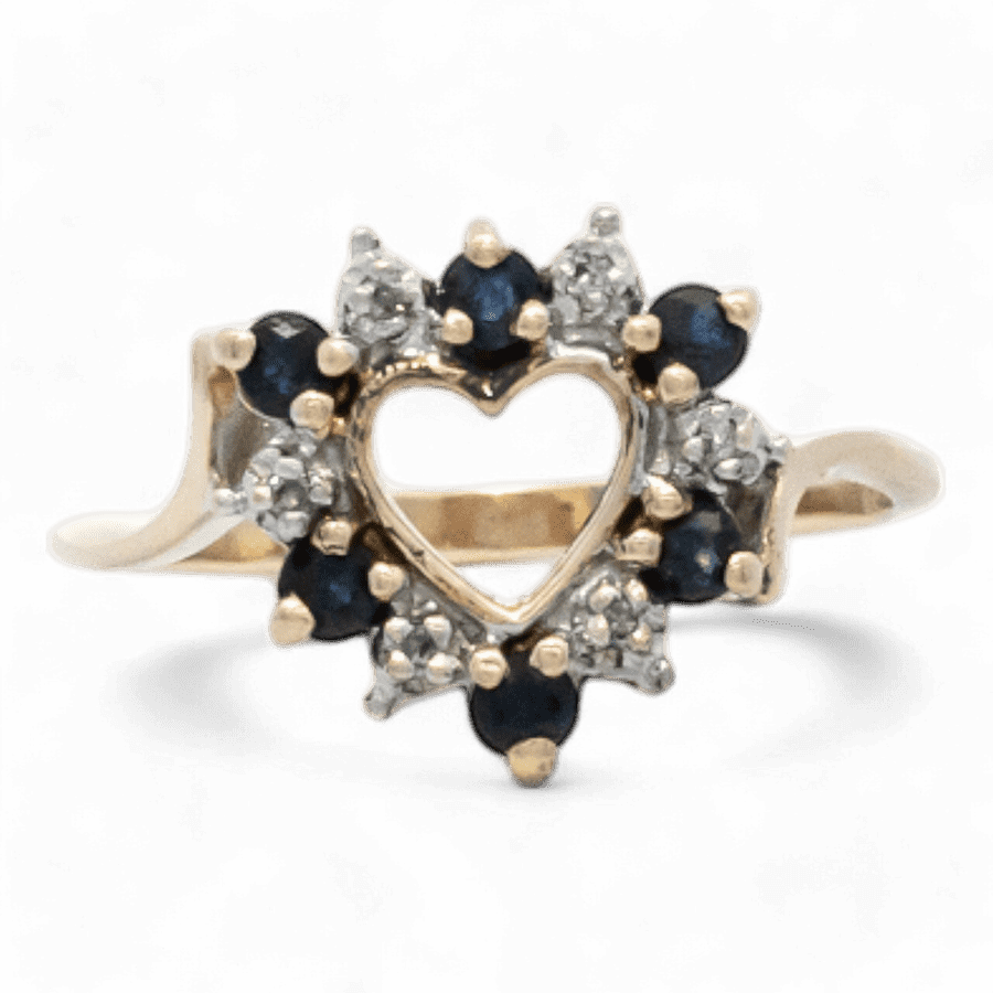  10k Yellow Gold Ring with 0.06 Carats of Diamonds