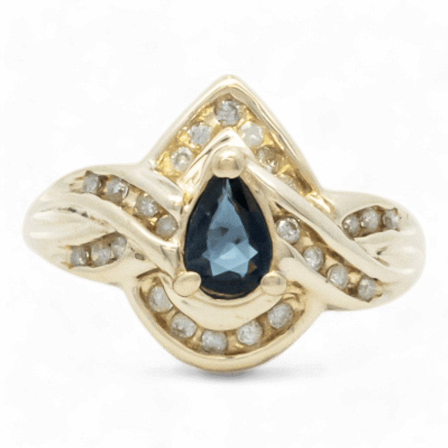  10k White Gold Ring with 0.25 Carats of Diamonds