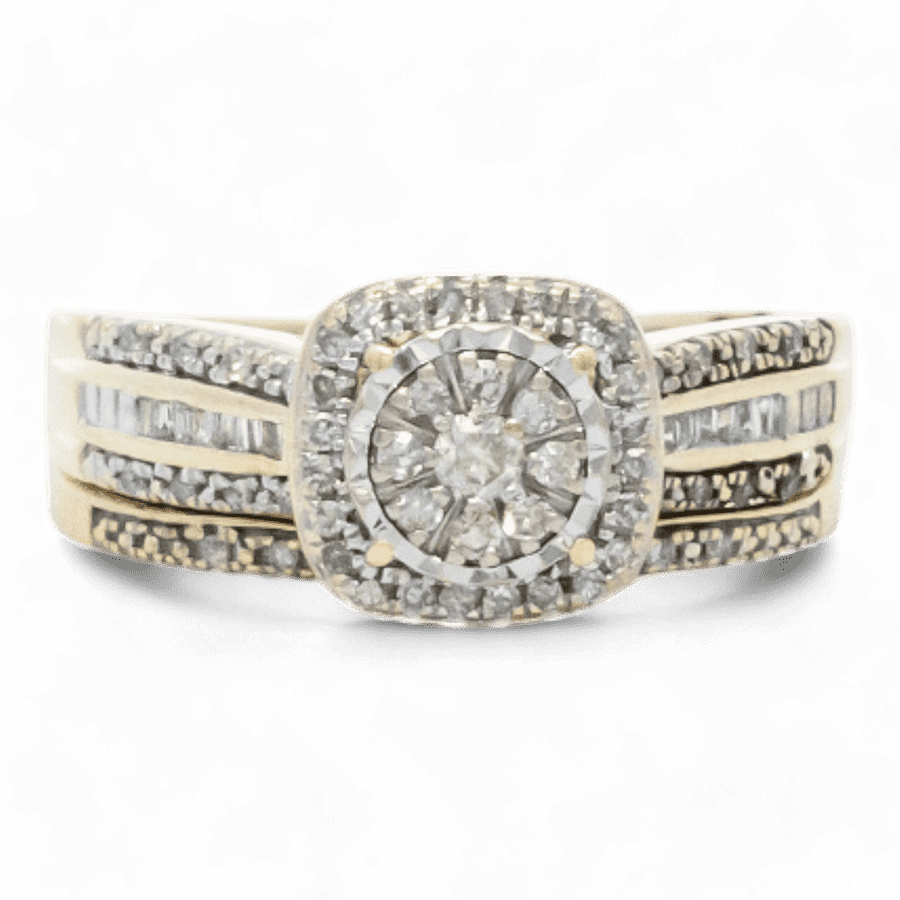  14k White Gold Ring with 0.57 Carats of Diamonds