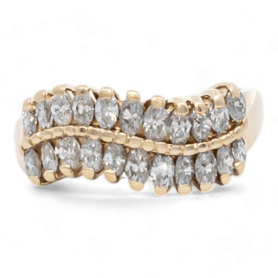 10k Yellow Gold Ring with 1.10 Carats of Diamonds