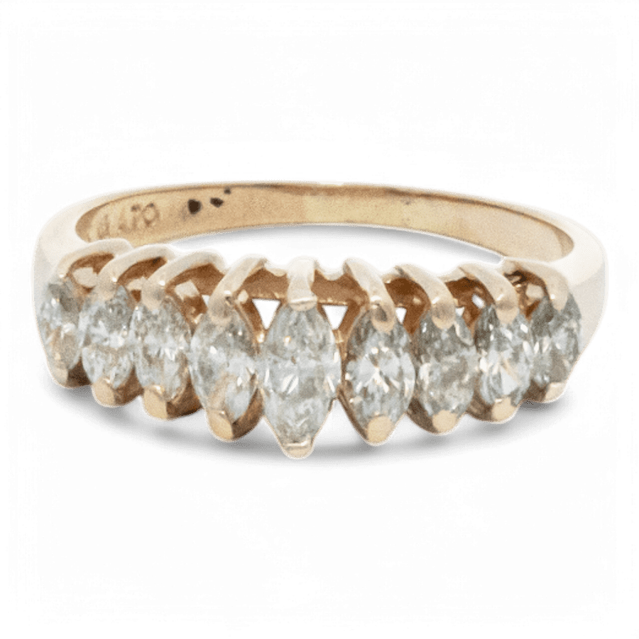  14k White Gold Ring with 1.06 Carats of Diamonds